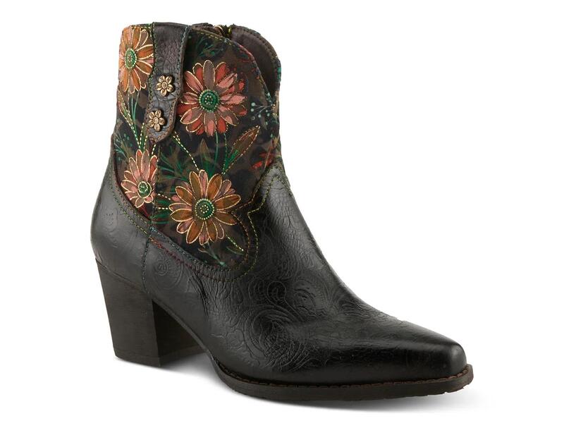 ラリティステ レディース シューズ ブーツ・レインブーツ L'ArtisteBrydie Bootie Black/Multicolor Floral ブラック｜ReVida 店