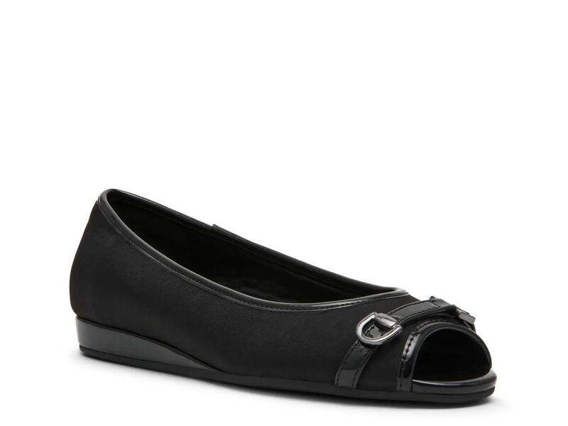 アンクライン レディース シューズ パンプス Anne KleinLimone Flat Black ブラック｜ReVida 店 14,976円