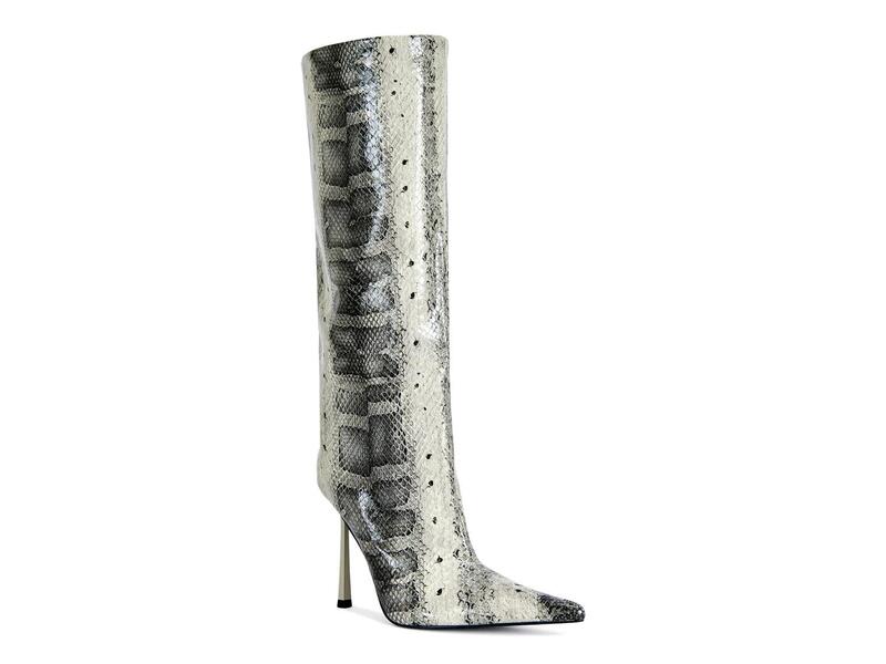 アザレア ワン レディース シューズ ブーツ・レインブーツ Azalea WangMadeye Boot Grey Snake Print グレー｜ReVida 店