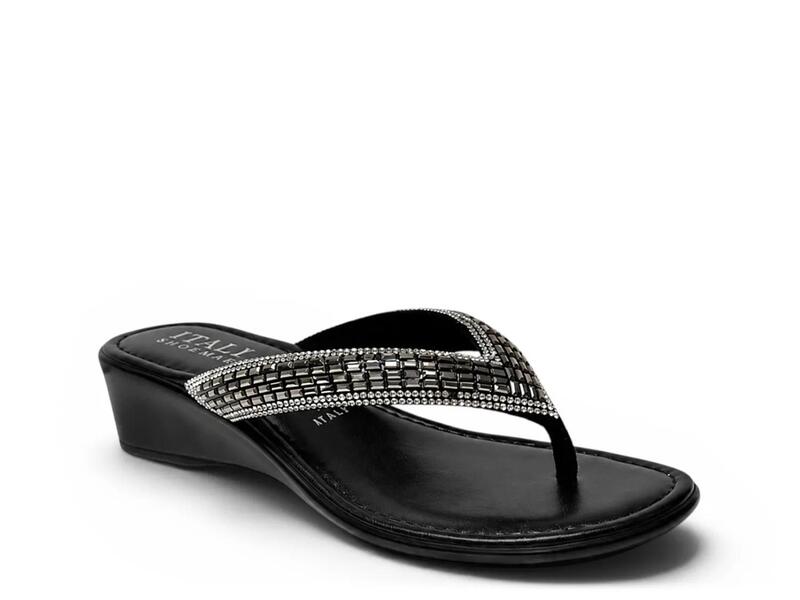 イタリアンシューメーカー レディース シューズ サンダル Italian ShoemakersGavin Wedge Sandal Black ブラック|ReVida 店
