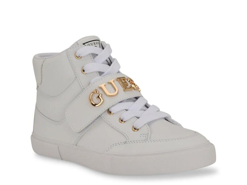 ゲス レディース シューズ スニーカー GuessMizzly High-Top Sneaker Off White オフホワイト｜ReVida 店 14,785円