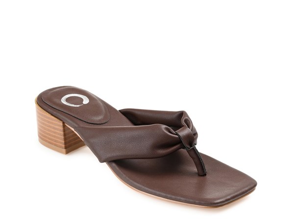 ジュルネ コレクション レディース シューズ サンダル Journee Collection Seelah Sandal Dark Brown ブラウン|ReVida 店