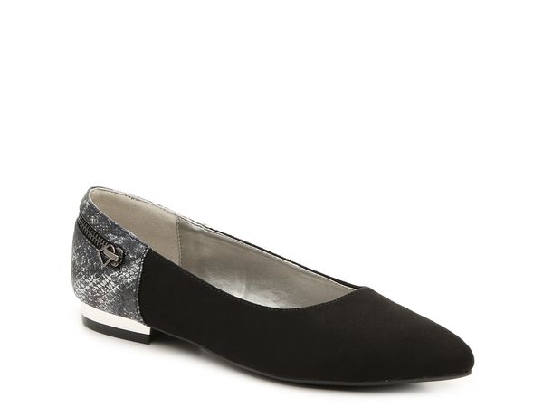 ベリーニ レディース シューズ パンプス Bellini Novatoo Flat Black/Silver Metallic Snake Print ブラック