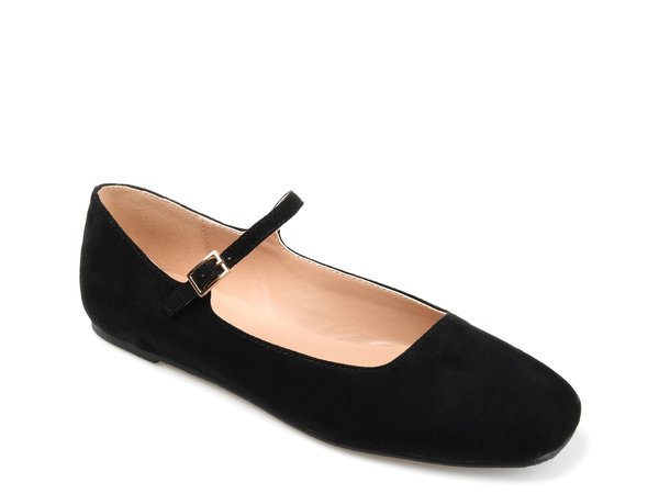 ジュルネ コレクション レディース シューズ パンプス Journee Collection Carrie Mary Jane Flat Black ブラック