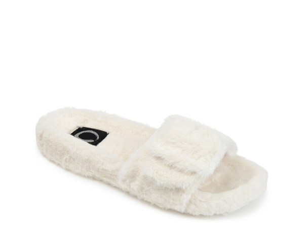 ジュルネ コレクション レディース シューズ サンダル Journee Collection Shadow Slide Sandal Ivory アイボリー