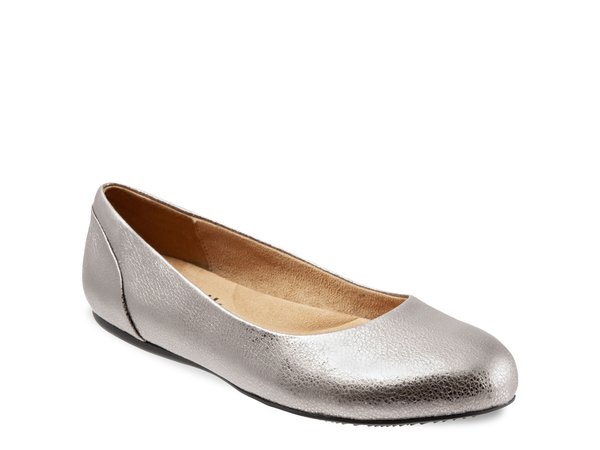 ソフトウォーク レディース シューズ パンプス Softwalk Sonoma Ballet Flat Pewter Metallic ピューター