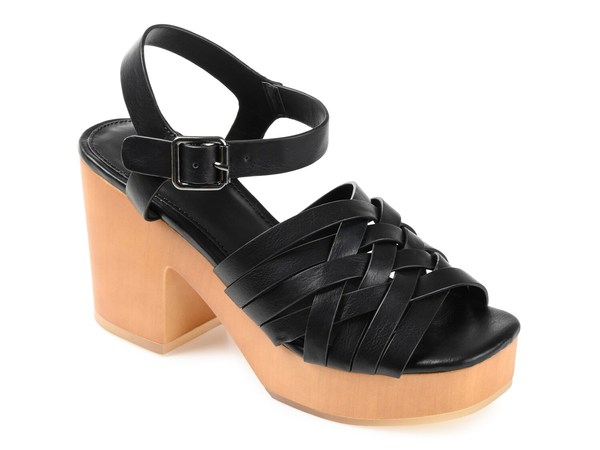 ジュルネ コレクション レディース シューズ サンダル Journee Collection Addisyn Sandal Black ブラック