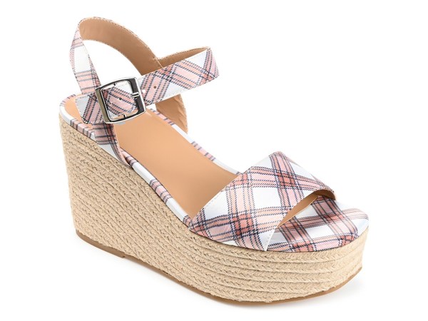 ジュルネ コレクション レディース シューズ サンダル Journee Collection Pearrl Espadrille Wedge Sandal Rust Red レッド