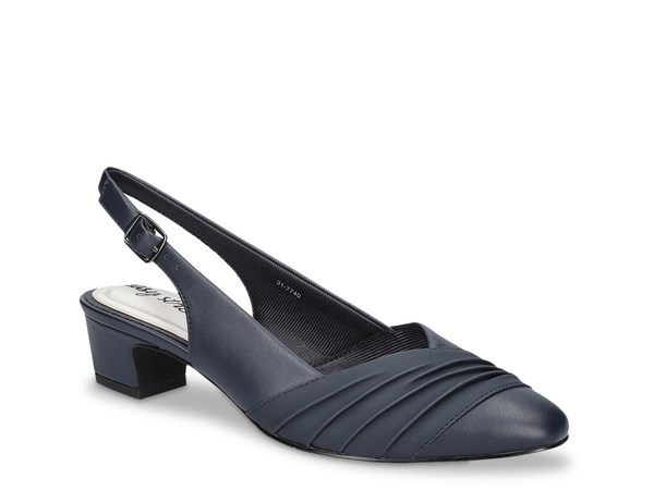イージーストリート レディース シューズ パンプス Easy Street Bates Pump Navy ネイビー｜ReVida 店