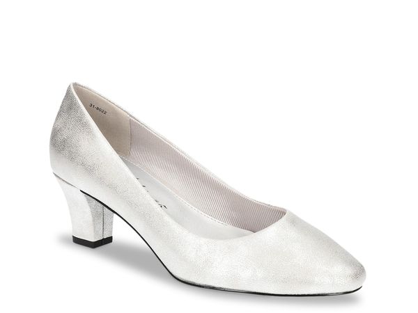イージーストリート レディース シューズ パンプス Easy Street Ballari Pump Silver Metallic シルバー｜ReVida 店