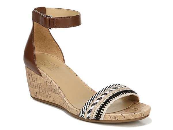 ナチュライザー レディース シューズ サンダル Naturalizer Areda Wedge Sandal Dark Brown ブラウン