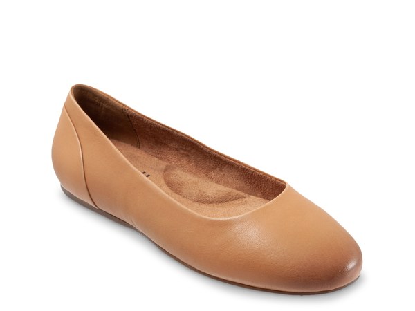 ホンブルグ帽ウォーク レディース シューズ パンプス Softwalk Shiraz Ballet Flat Tan タン