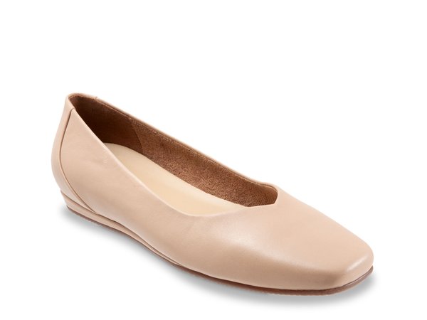 ホンブルグ帽ウォーク レディース シューズ パンプス Softwalk Vellore Ballet Flat Beige ベージュ