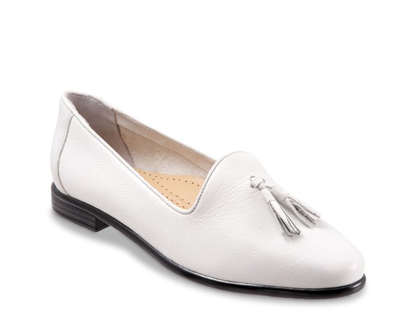 トロッターズ レディース シューズ スリッポン・ローファー Trotters Liz Loafer White 白いこと ローファー-レディース靴