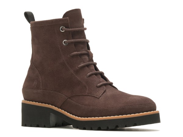 ハッシュパピー レディース ブーツ・レインブーツ シューズ Amelia Bootie Dark Brown