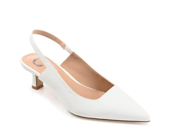 ジュルネ コレクション レディース シューズ パンプス Journee Collection Paulina Pump White ホワイト｜ReVida 店