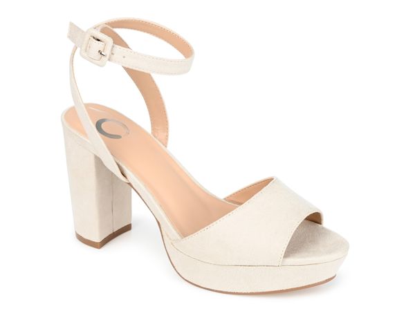 ジュルネ コレクション レディース シューズ サンダル プラットフォーム Journee Collection Nairri Platform Sandal Ivory アイボリー｜ReVida 店
