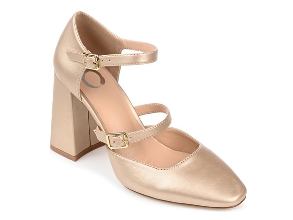 ジュルネ コレクション レディース シューズ パンプス Journee Collection Isadorah Pump Gold Metallic ゴールド|ReVida 店