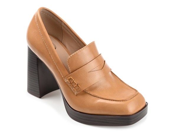 ジュルネ コレクション レディース シューズ パンプス プラットフォーム Journee Collection Ezzey Platform Pump Tan タン|ReVida 店