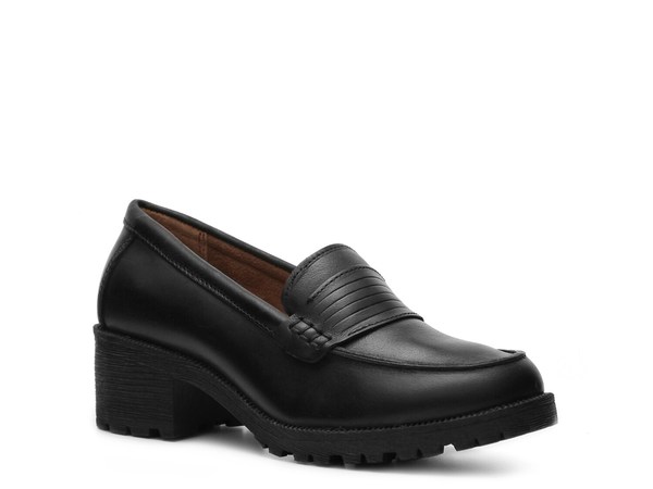 パン種地びた レディース シューズ スリッポン・ローファー Eastland Newbury Loafer Black 黒いこと