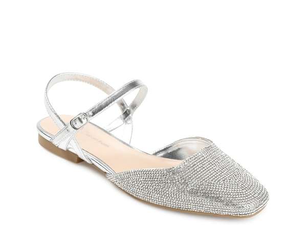 ジュルネ コレクション レディース シューズ パンプス Journee Collection Nysha Flat Silver Metallic シルバー|ReVida 店