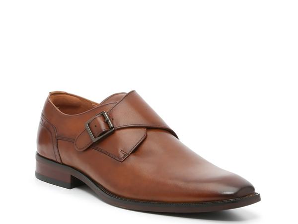 フローシャイム メンズ シューズ スリッポン・ローファー モンクストラップ モンク Florsheim Sorrento Monk Strap Slip-On Cognac