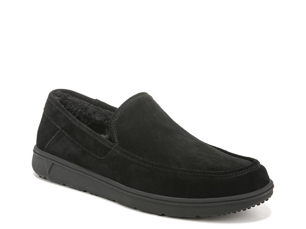 バイオニック メンズ シューズ スリッポン・ローファー Vionic Gustavo Loafer Black Suede ブラック