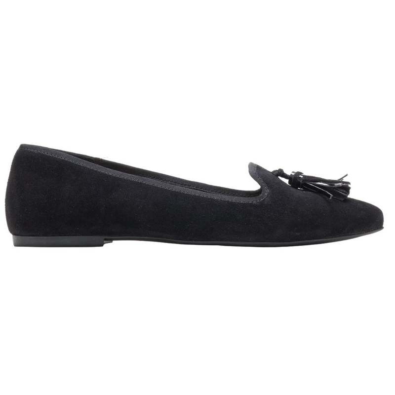 保障できる 楽天市場 ハッシュパピー レディース パンプス シューズ Sadie Tassel Slip On Flats Black Suede Revida 楽天市場店 宅送 Lexusoman Com