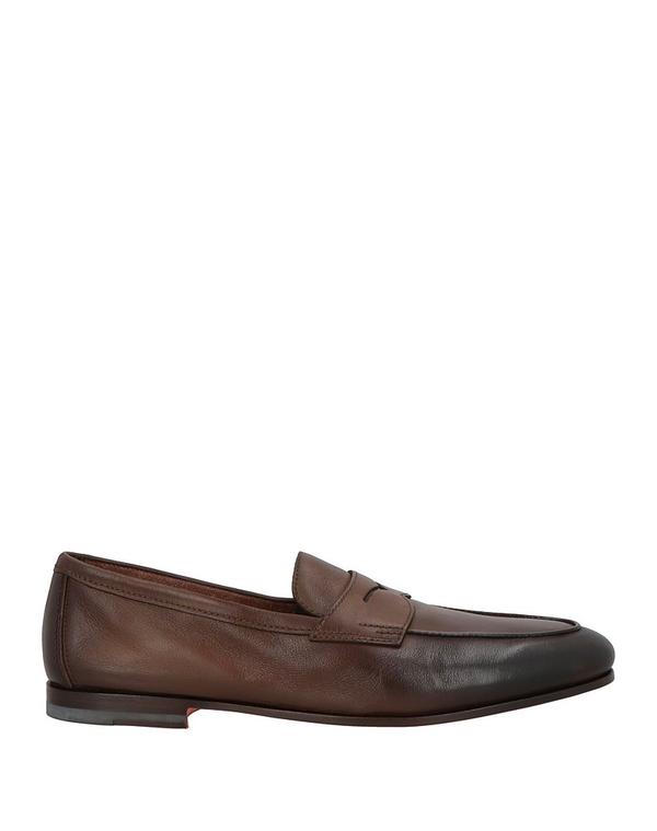 サントーニ メンズ シューズ スリッポン・ローファー SANTONI モカシン Dark Brown ブラウン