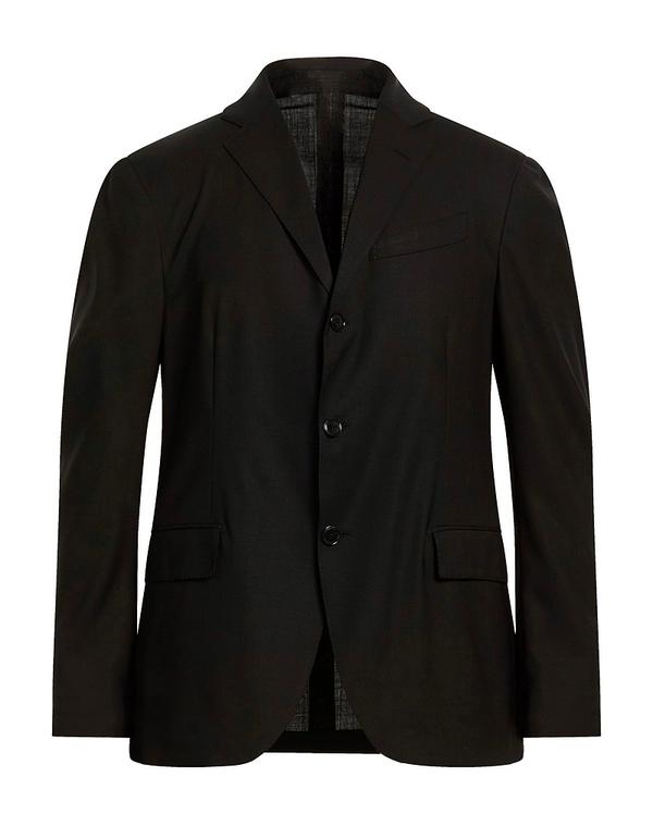 ラルディーニ メンズ アウター ジャケット・ブルゾン LARDINI テーラードジャケット Black ブラック