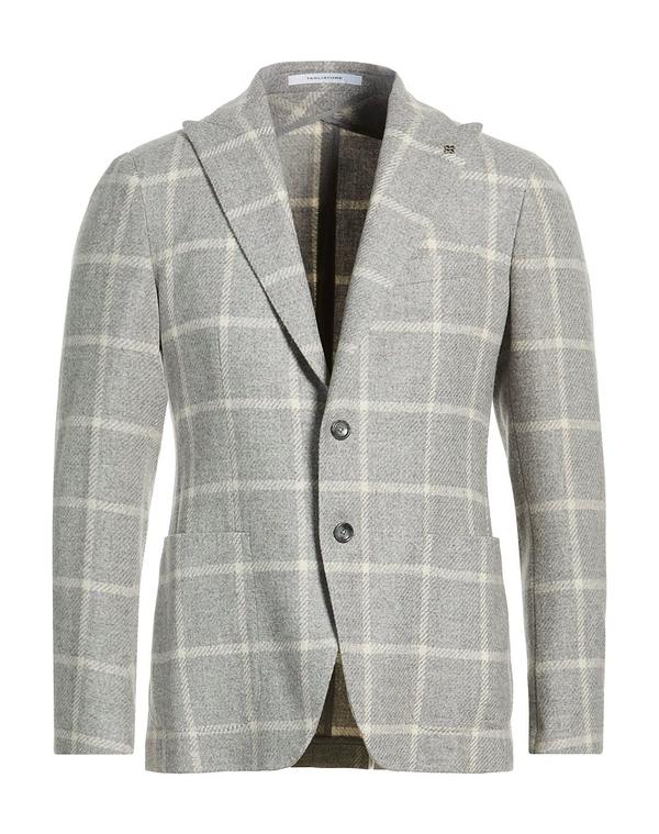 タリアトーレ メンズ アウター ジャケット・ブルゾン TAGLIATORE テーラードジャケット Light Gray グレー|ReVida 店