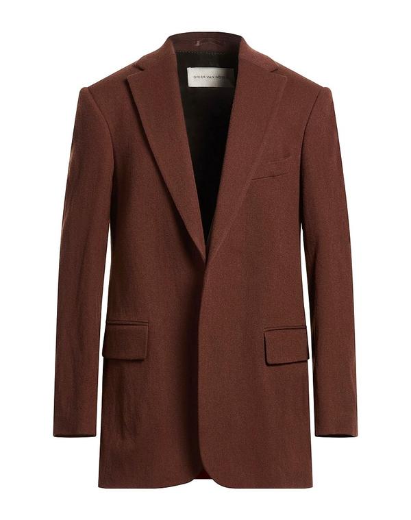 ドリス・ヴァン・ノッテン メンズ アウター ジャケット・ブルゾン DRIES VANOTEN テーラードジャケット Chocolate Brown ブラウン｜ReVida 店