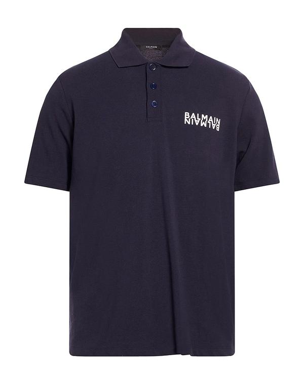 バルマン メンズ トップス ポロシャツ BALMAIN ポロシャツ Navy ネイビー｜ReVida 店