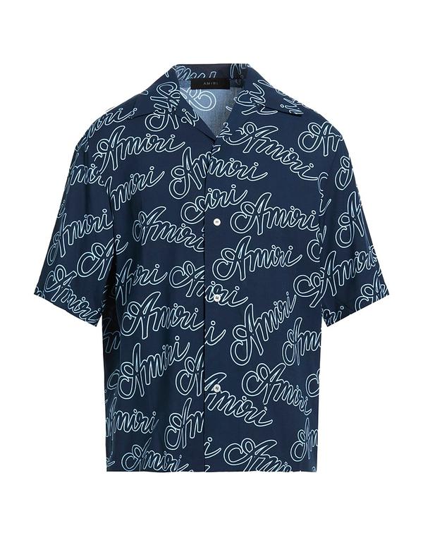 アミリ メンズ トップス シャツ AMIRI 柄入りシャツ Midnight Blue ブルー|ReVida 店