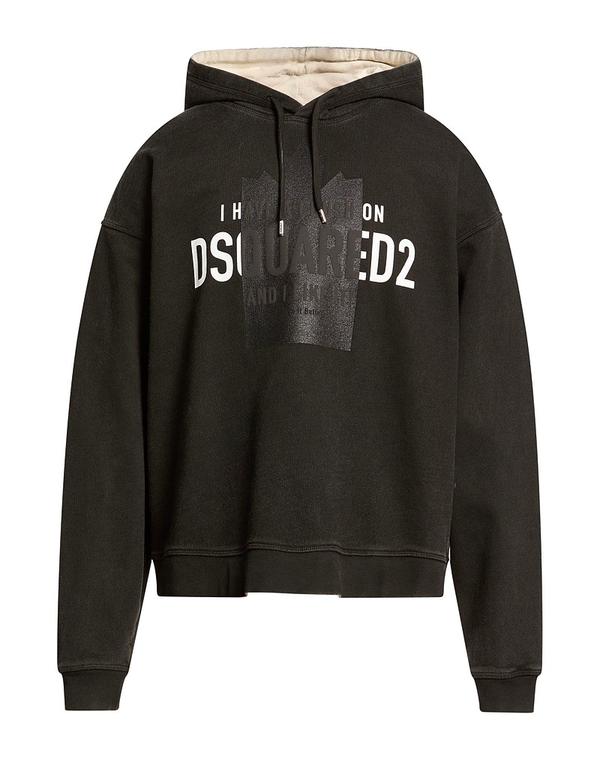 ディースクエアード メンズ アウター パーカー・スウェット DSQUARED2 パーカー Charcoal チャコール|ReVida 店