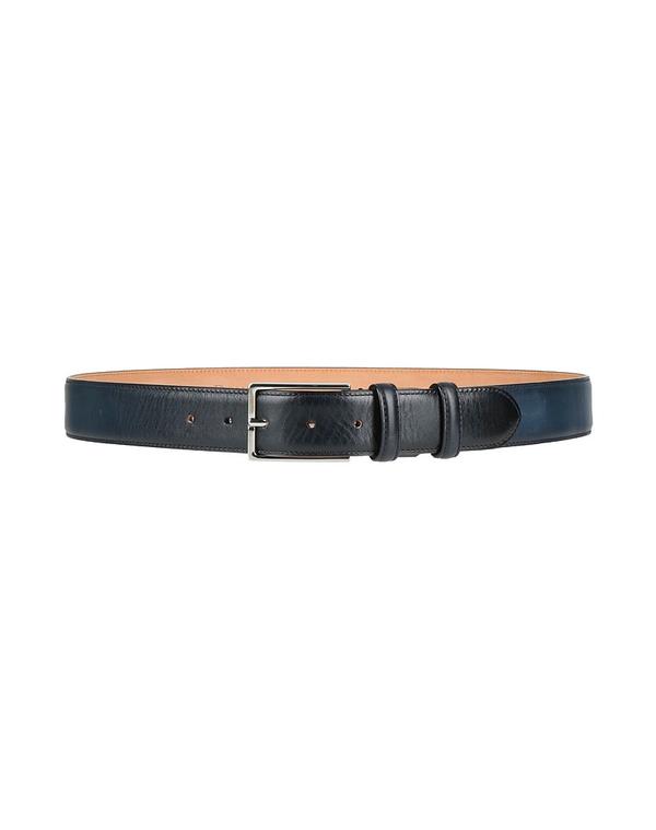 ドンカルズ メンズ アクセサリー ベルト DOUCAL'S レザーベルト Navy ネイビー