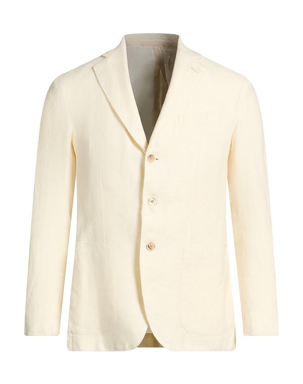 カルーゾ メンズ アウター ジャケット・ブルゾン CARUSO テーラードジャケット Ivory アイボリー｜ReVida 店