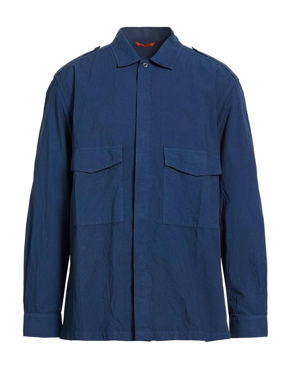 バレナ メンズ トップス シャツ BARENA シャツ Navy ネイビー