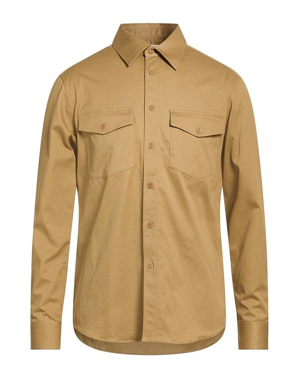 ダンヒル メンズ トップス シャツ DUNHILL 無地シャツ Khaki カーキ