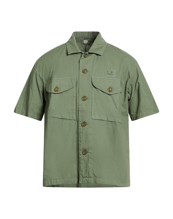 シーピーカンパニー メンズ トップス シャツ C.P. COMPANY 無地シャツ Military Green グリーン|ReVida 店
