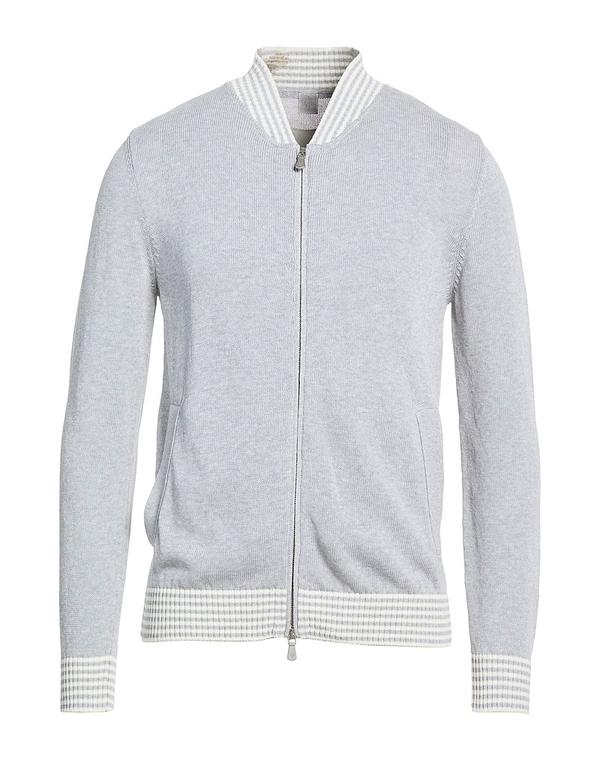 イレブンティ メンズ アウター カーディガン ELEVENTY ファスナー付きニット Light Gray グレー