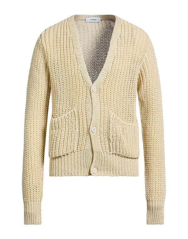 ラルディーニ メンズ アウター カーディガン LARDINI カーディガン Beige ベージュ