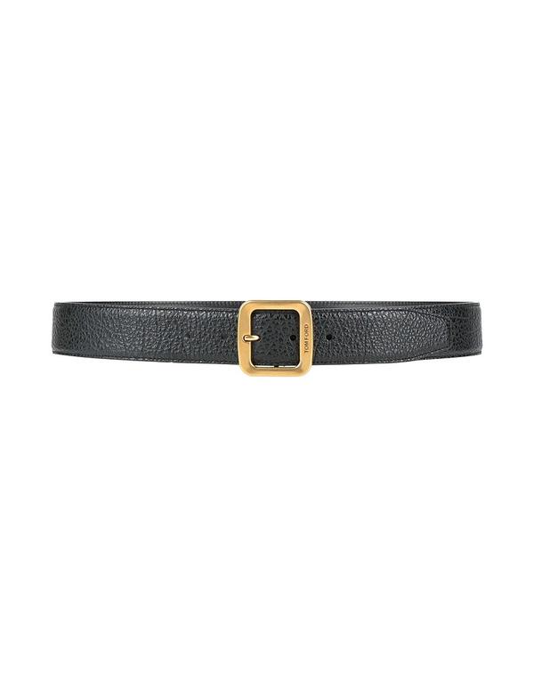 トム・ジェラルド・r・フォード メンズ 添え物 三尺帯 TOM FORD なめし革三尺帯 Black 黒いこと