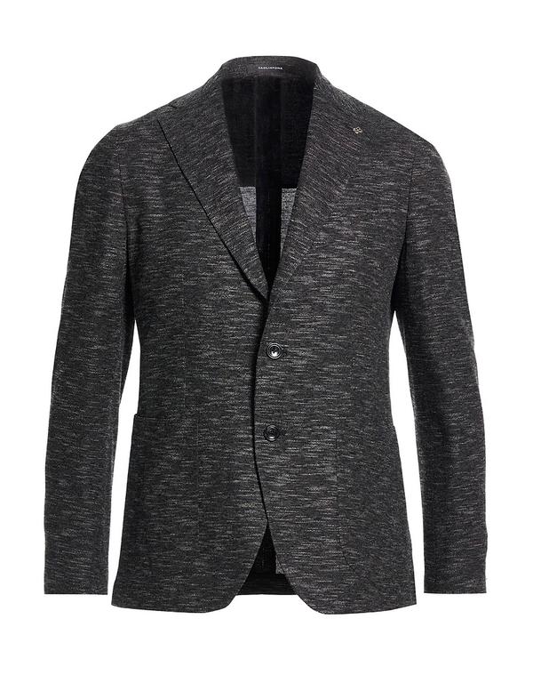 タリアトーレ メンズ アウター ジャケット・ブルゾン TAGLIATORE テーラードジャケット Black ブラック