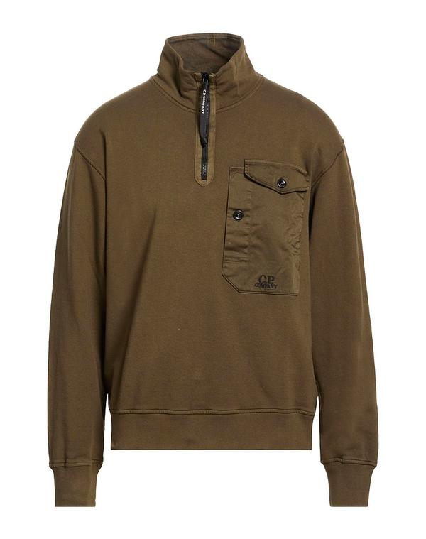 シーピーカンパニー メンズ アウター パーカー・スウェット C.P. COMPANY スウェット Military Green グリーン