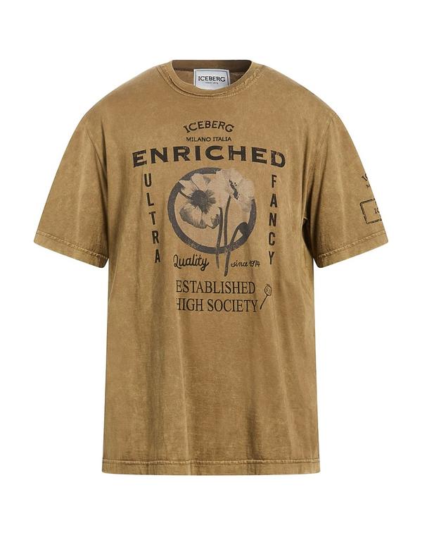 アイスバーグレタス メンズ トップス プルオーバー ICEBERG Ｔシャツ Khaki カーキ