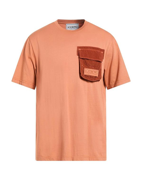 アイスバーグレタス メンズ トップス プルオーバー ICEBERG Ｔシャツ Mandarin Orange オレンジ色