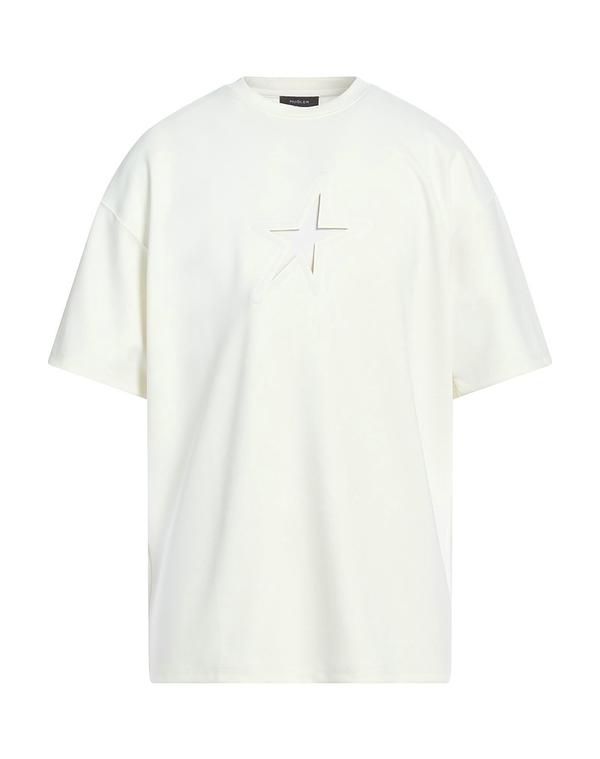 マグラー メンズ トップス Tシャツ MUGLER Ｔシャツ Ivory アイボリー