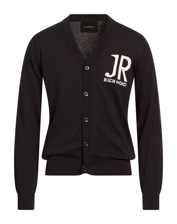 ジョン バージニアの州都 メンズ アウター ジレー JOHN RICHMOND ジレー Black 黒いこと