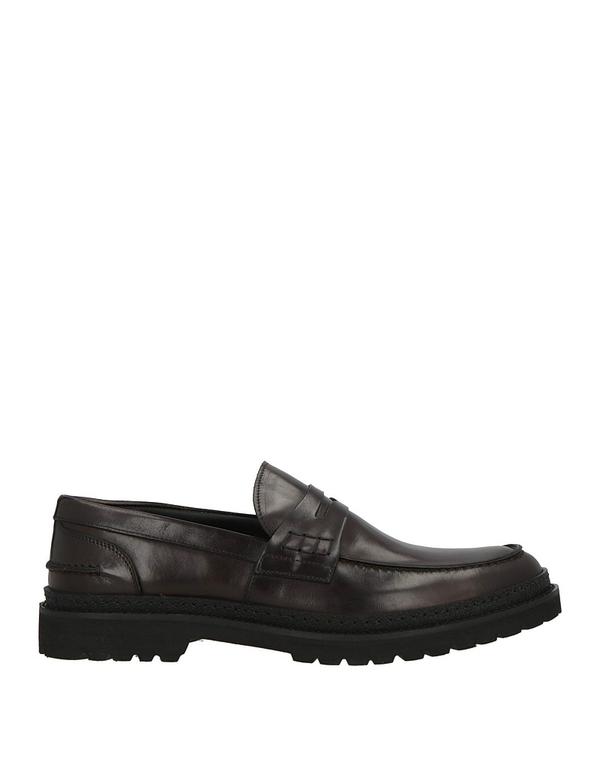 ポリーニ メンズ シューズ スリッポン・ローファー POLLINI モカシン Dark Brown ブラウン